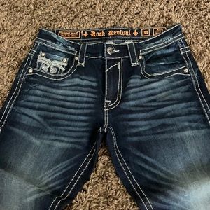 Like New Men’s Rock Revival Jeans size 34 straight